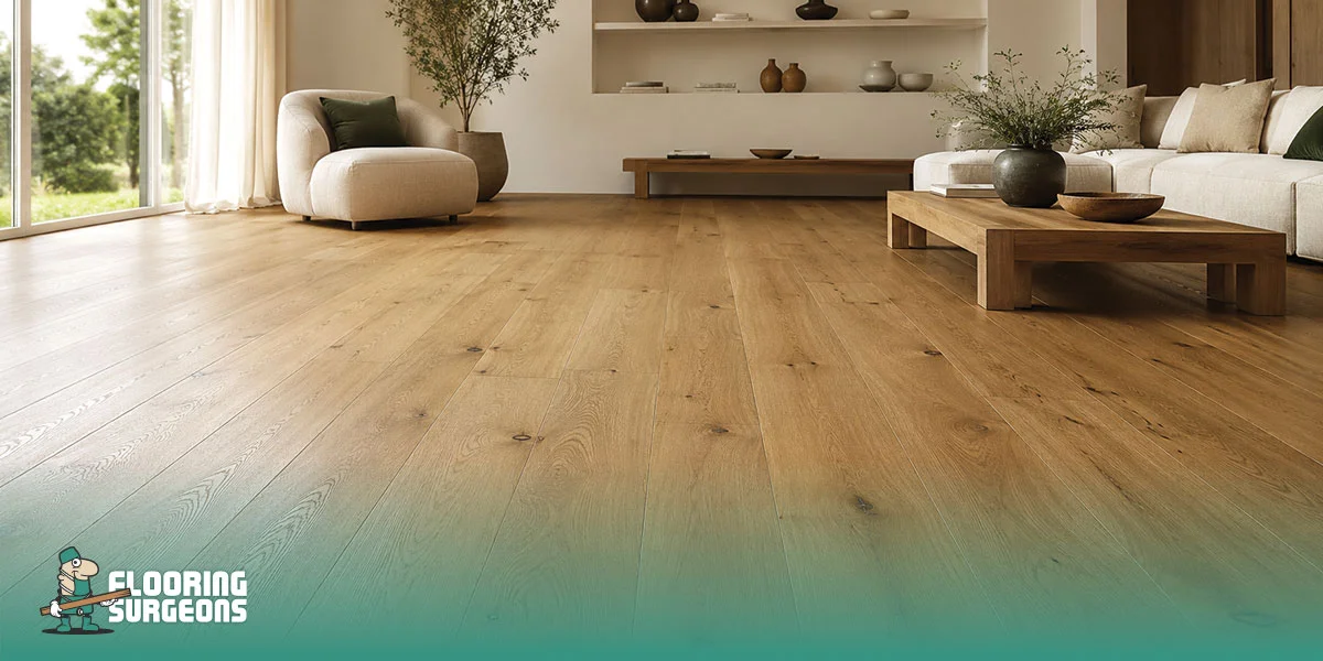 brushed and oiled engineered wood flooring