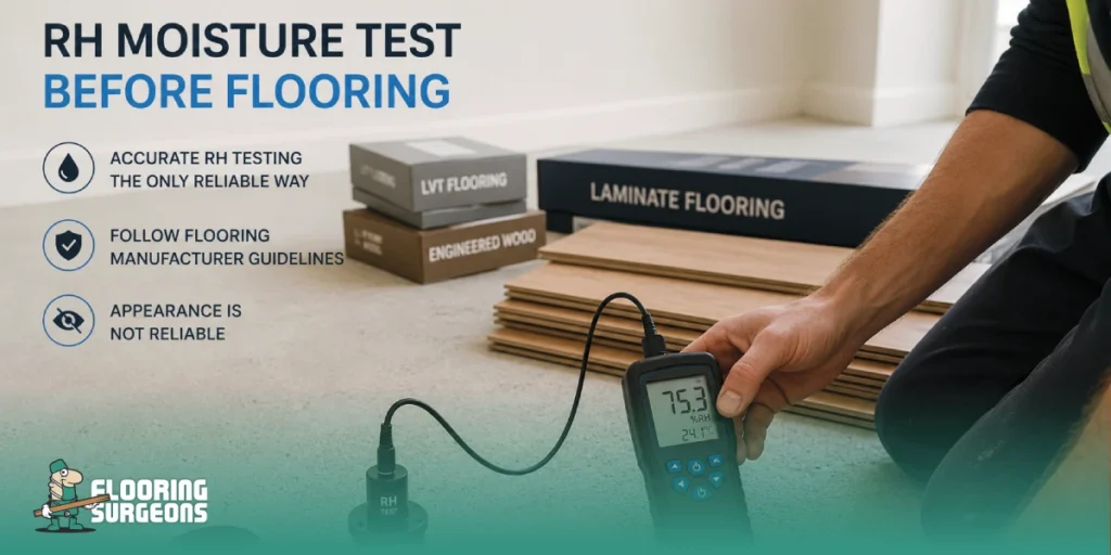 How Long Should Screed Dry Before Laying Flooring RH moisture test on screed before flooring installation