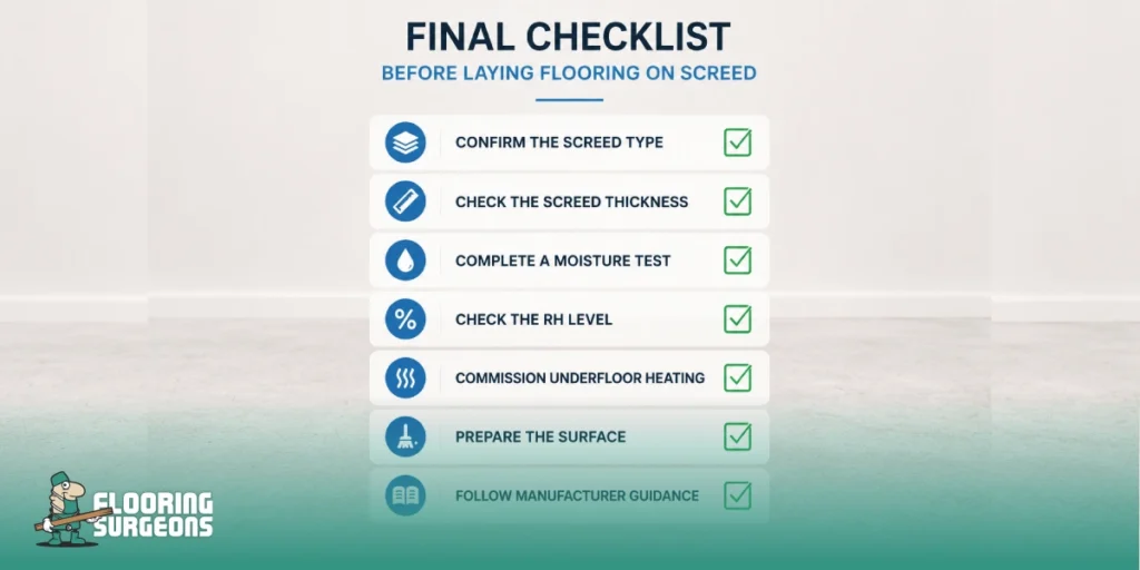 How Long Should Screed Dry Before Laying Flooring Final Checklist Before Laying Flooring on Screed