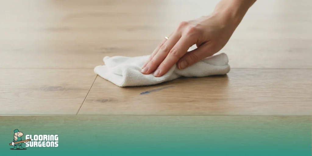 Immediate Steps to remove pen marks from LVT flooring