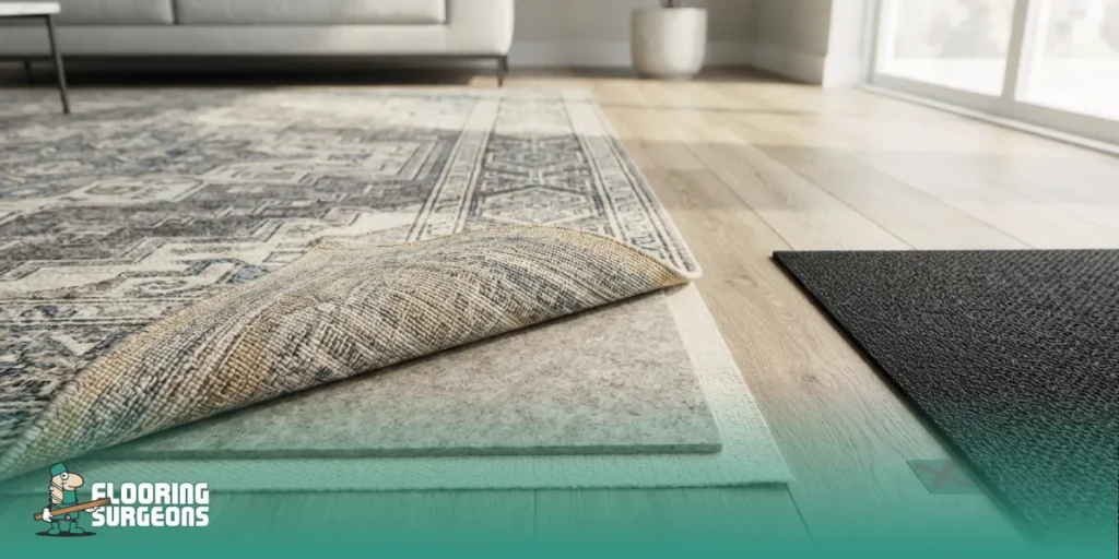 Do Rubber-Backed Rugs Damage Vinyl Flooring What Kind of Rug Backing Is Safe for Vinyl Floors?