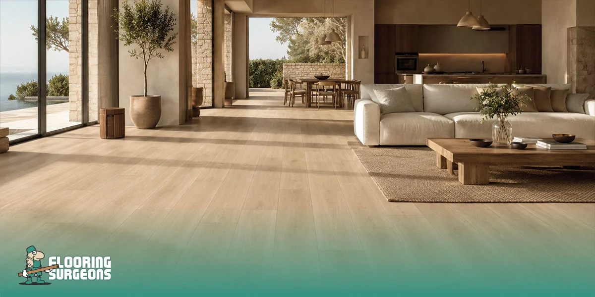 beige LVT flooring