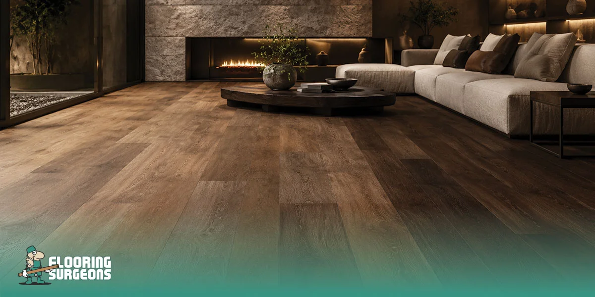brown luxury vinyl tiles