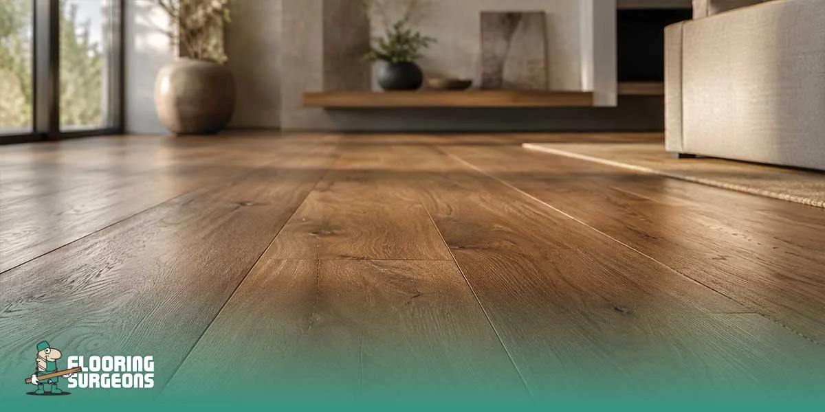 dark brown wood flooring