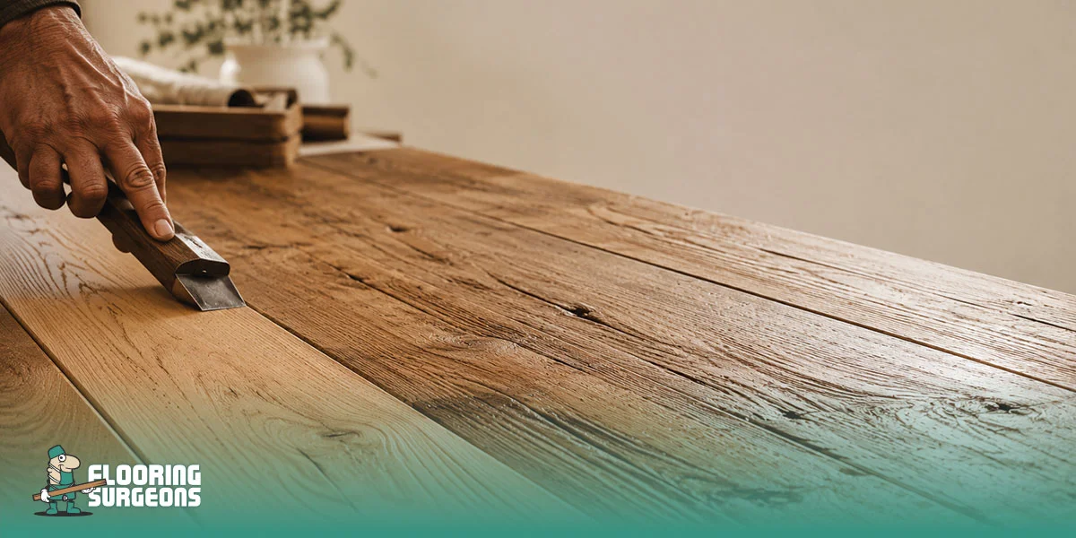 hand scraped wood flooring