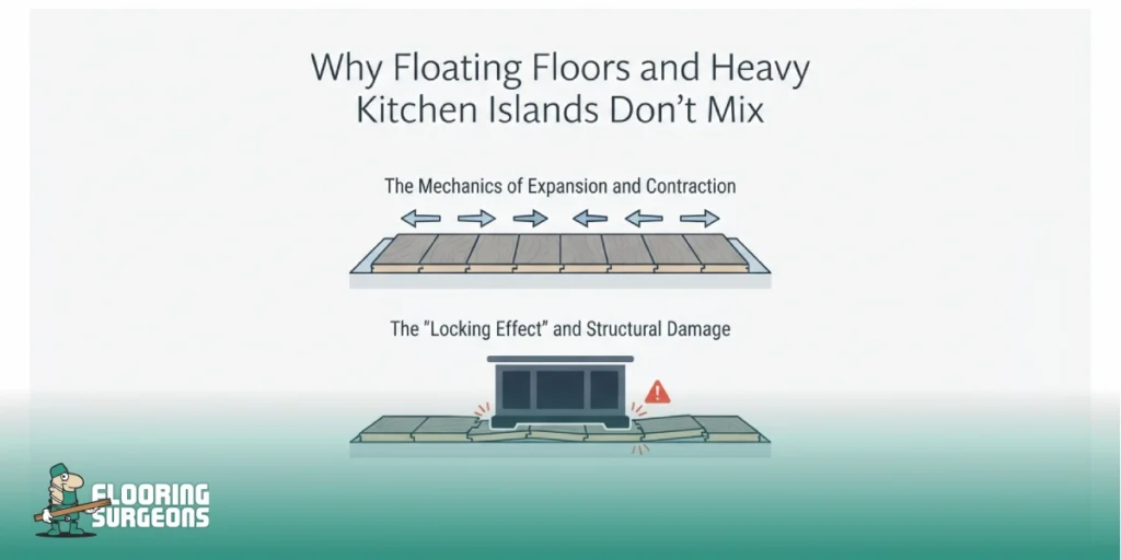Why Floating Floors and Heavy Kitchen Islands Don’t Mix