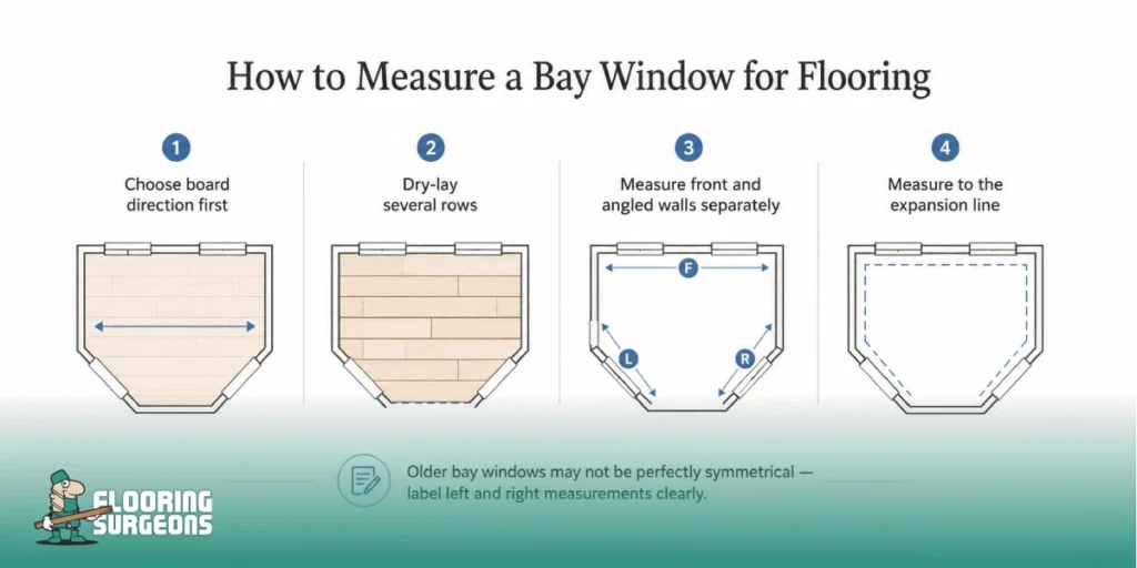 How to Measure a Bay Window for Flooring
