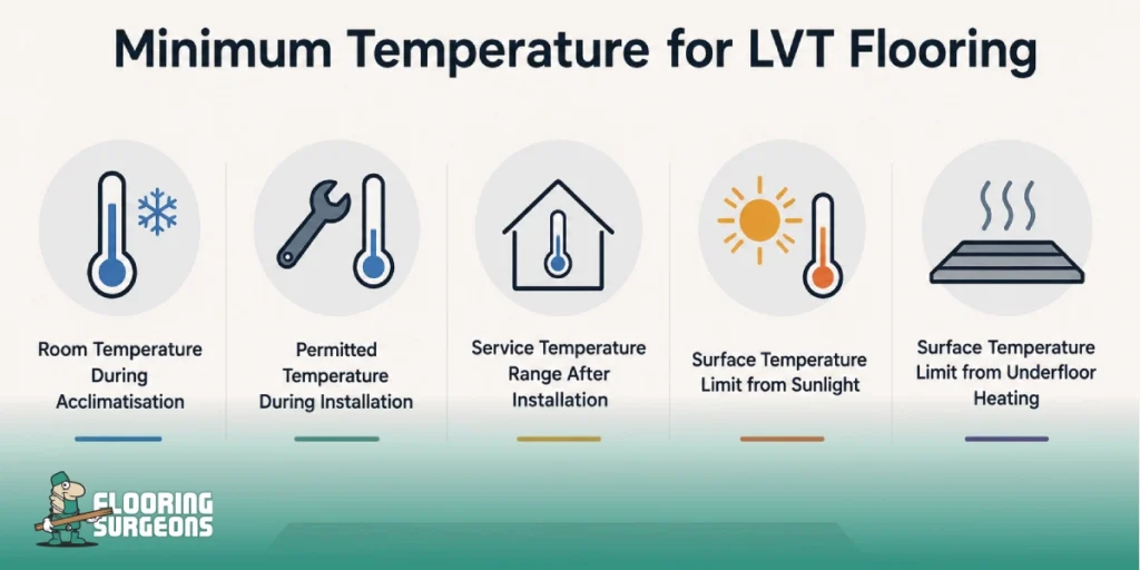 Minimum Temperature and Temperature Limits for LVT Flooring