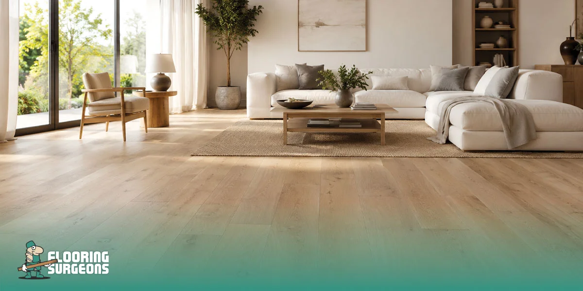 neutral engineered wood floor