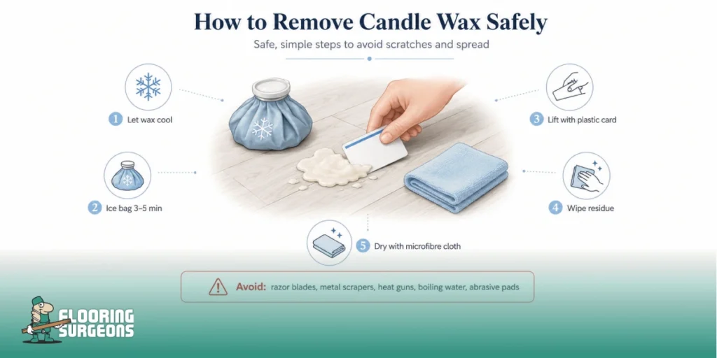How to Remove Candle Wax Safely