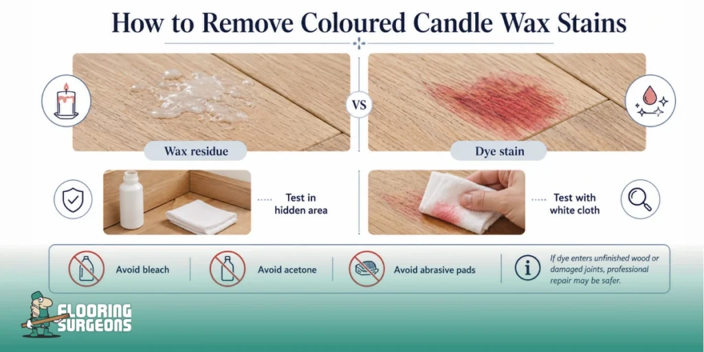 How to Remove Coloured Candle Wax Stains