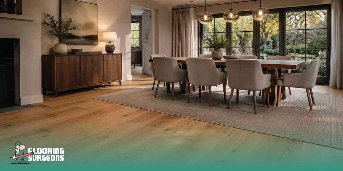 solid wood flooring for dining room