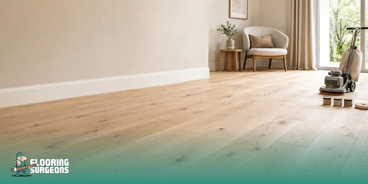 unfinished wood flooring