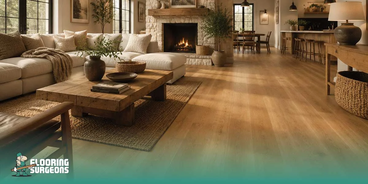warm vinyl flooring