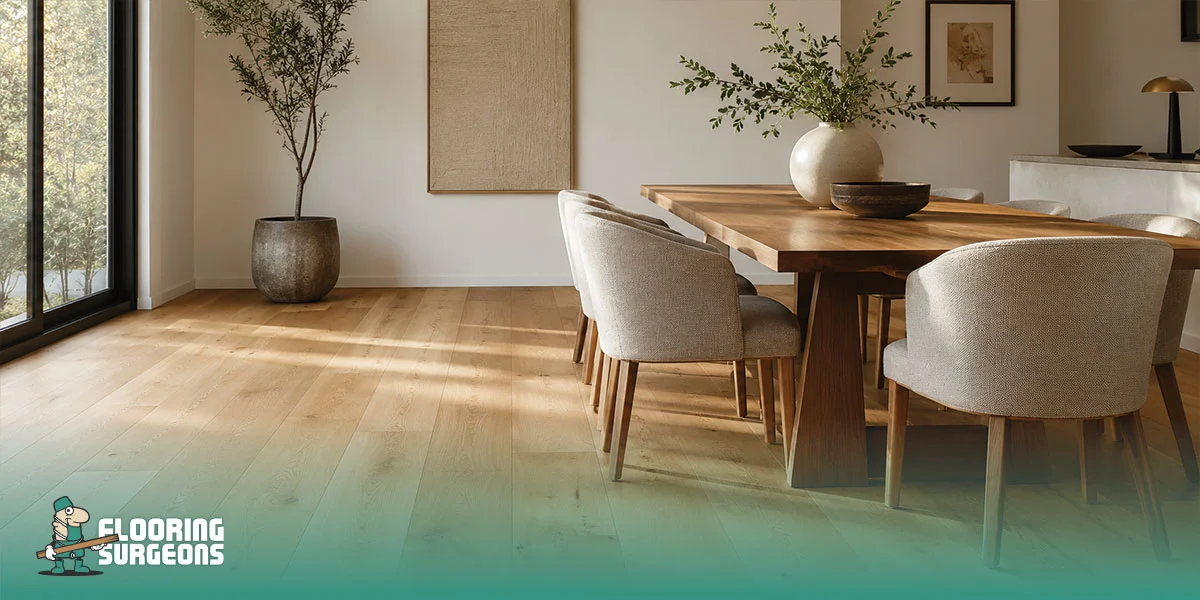 warm engineered wood floor