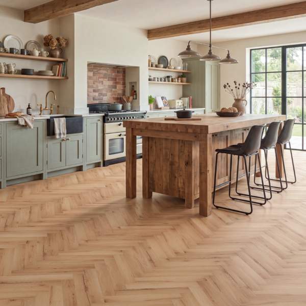 Anchor 2.5mm Somerton Fine Herringbone Glue Down LVT Flooring