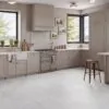 Artic Marble Glue down LVT Flooring in a modern kitchen