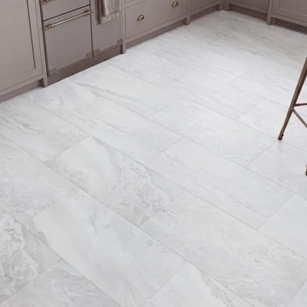 Anchor 2.5mm Arctic Marble Tile Effect Glue Down LVT Flooring