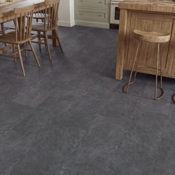 Anchor 2.5mm Slate Tile Effect Glue Down LVT Flooring