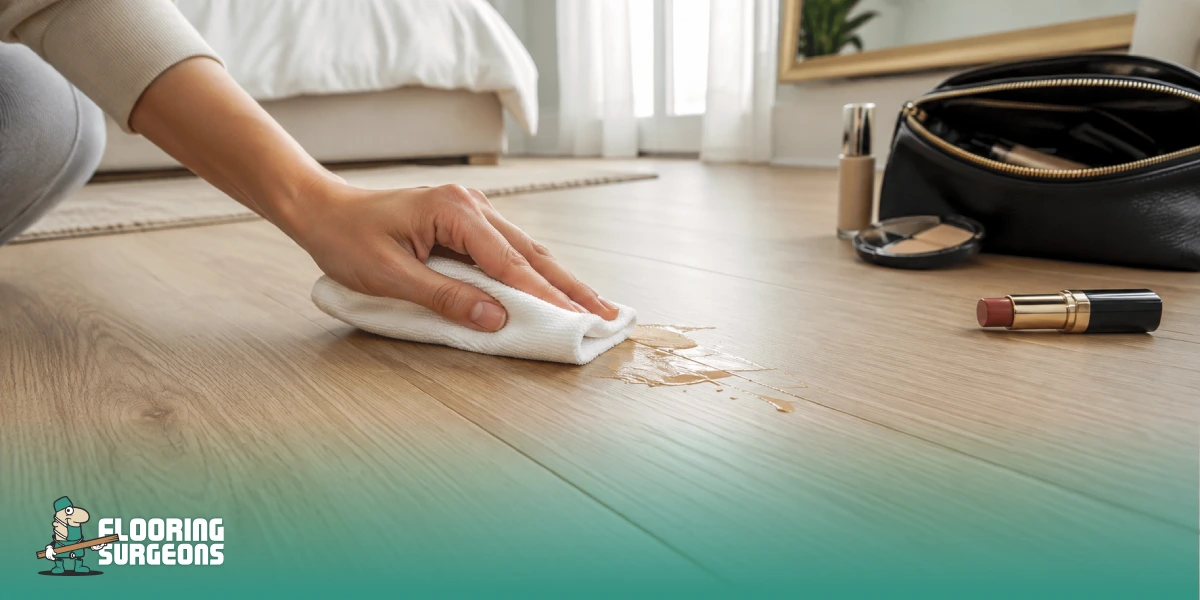 How to Remove Makeup Stains From Vinyl Flooring