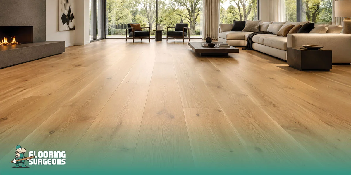 Brushed and Lacquered Flooring